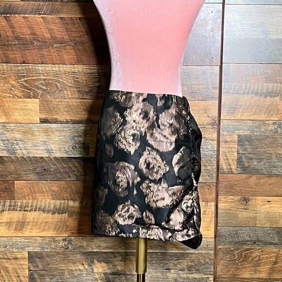 MISA Los Angeles Anetta Skirt in Rose Gold Jacquard, Size Small. NWT! - Picture 8 of 16